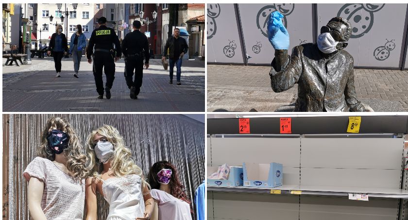 Panika, kolejki do sklepów i maseczki. Tak wyglądał początek epidemii w Szczecinku