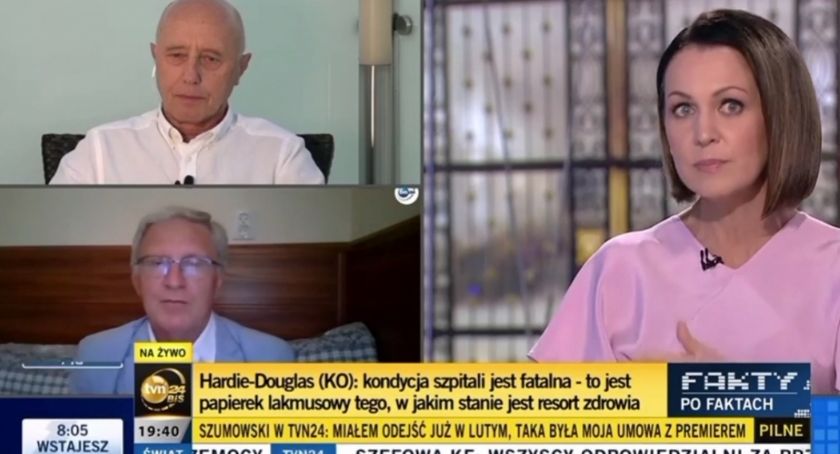 Zdaniem Jerzego Hardie-Douglasa, Łukasz Szumowski fatalnie rozegrał walkę z koronawirusem / fot. screen TVN24