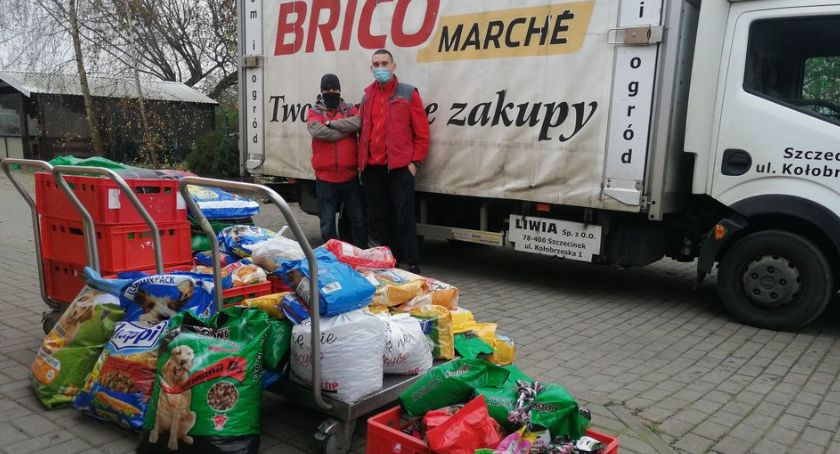 Brico zawiozło karmę psiakom ze schroniska / fot: FB