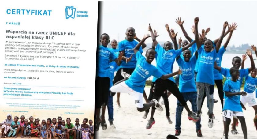„Prezenty bez Pudła”. Klasa z I LO pomogła dzieciom / fot. UNICEF