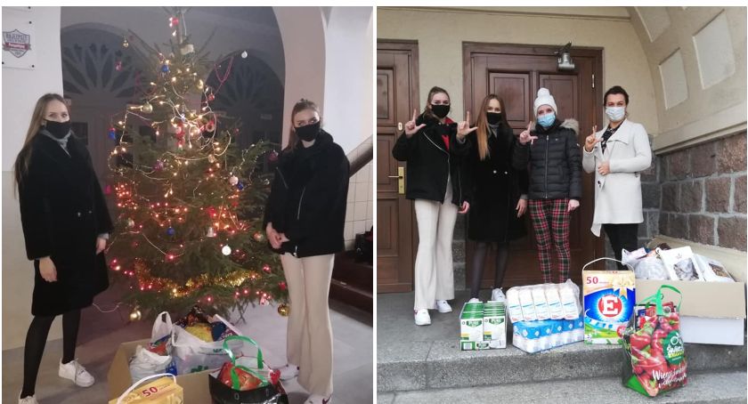 Uczniowie z I LO zbierali żywność dla potrzebujących rodzin / fot. FB - I LO