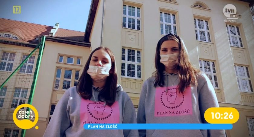 Projekt Martyny i Natalii z I LO w reportażu „Dzień Dobry TVN” / fot. screen