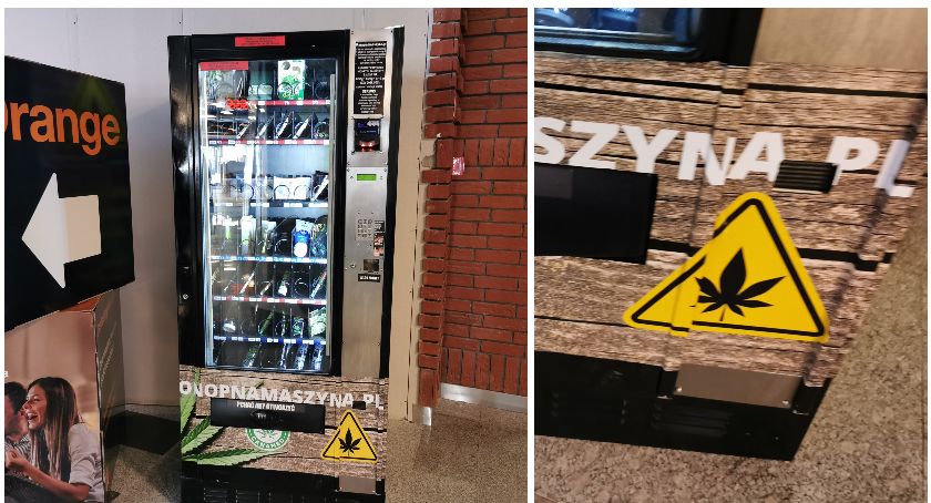 W Szczecinku stanął automat z liściem marihuany