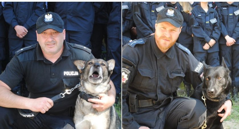 Tropią i łapią sprawców przestępstw. Kala i Logar pokazują co potrafią /fot: policja