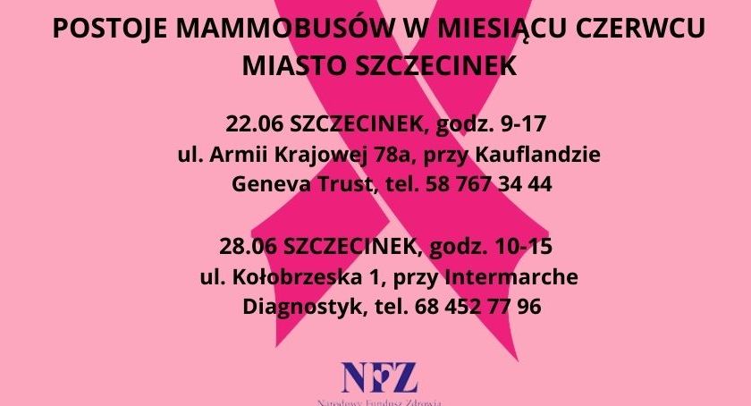 Bezpłatne badania mammograficzne w Szczecinku. Gdzie i kiedy?