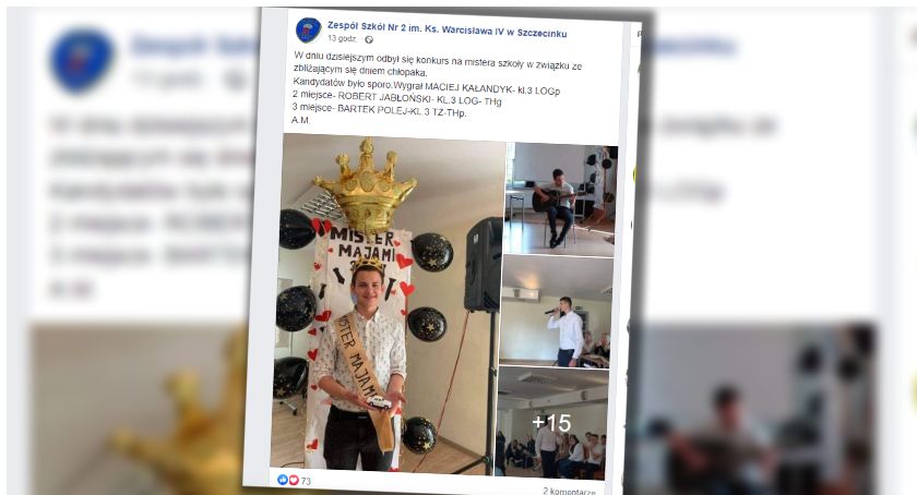 W „Majami” świętowali Dzień Chłopaki. Wybrali Mistera szkoły / fot. FB