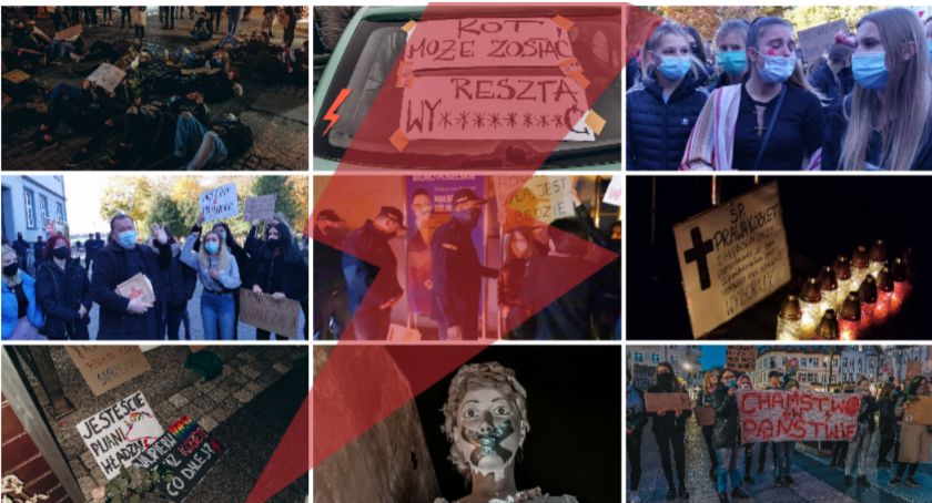Strajki Kobiet w Szczecinku. Minął rok od „Wyp*****lać” / fot. Temat