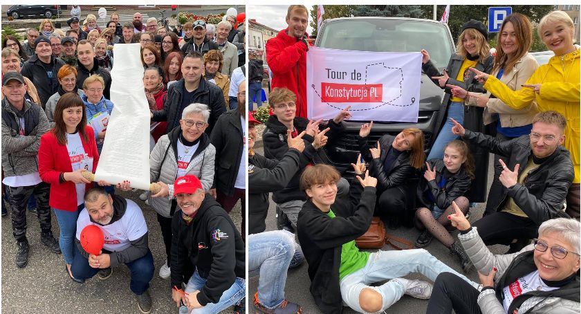 Przyjadą z Konstytucją RP do Szczecinka. Akcja już w weekend / fot. FB - Tour de Konstytucja