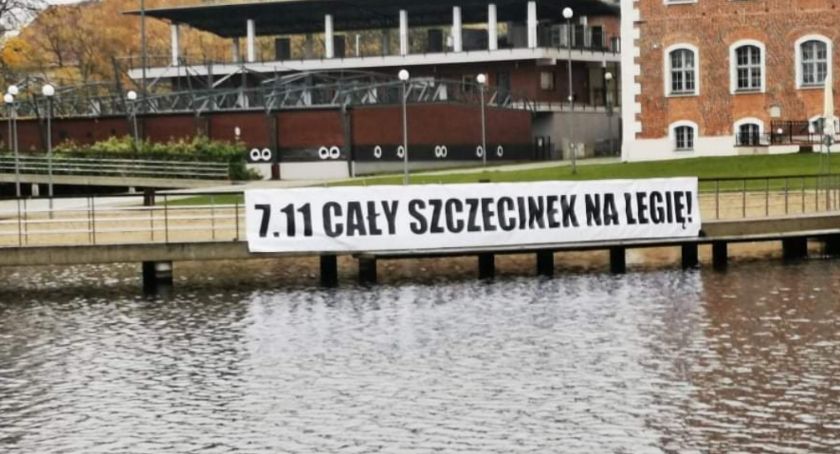 „Cały Szczecinek na Legię!”. Akcja kibiców również w naszym mieście / fot. Czytelniczka
