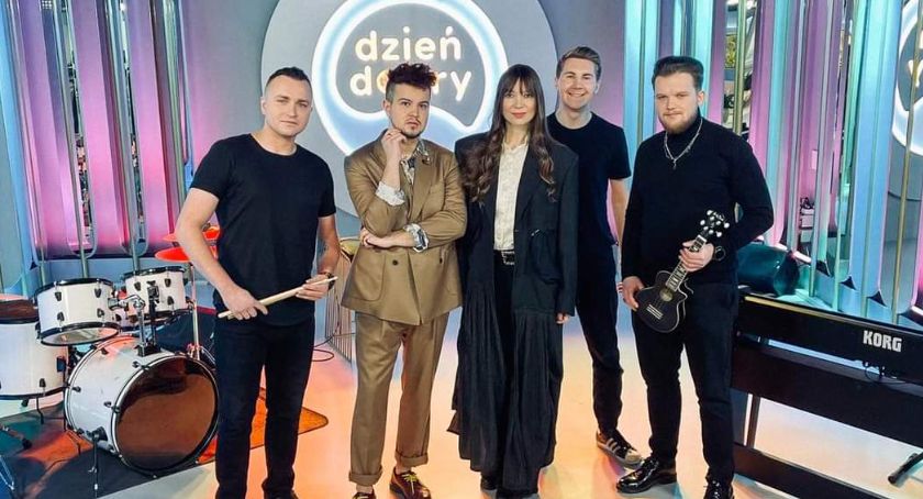 Kamil Kowalski i Bela Komoszyńska na scenie „Dzień Dobry TVN” / fot. FB - Kamil Kowalski