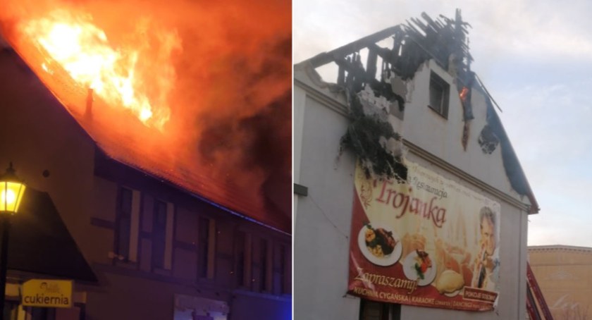 Duży pożar w restauracji Bogdana Trojanka / fot. FB - OSP Połczyn-Zdrój