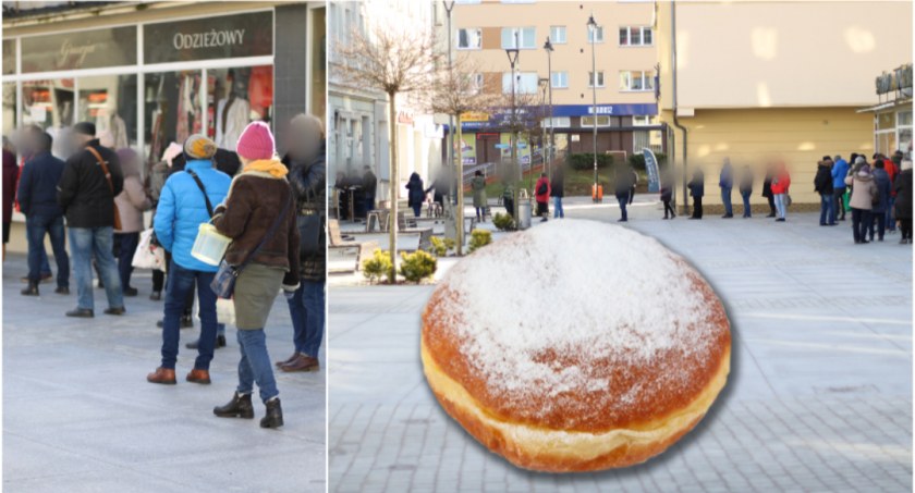 Tłusty Czwartek w Szczecinku. Kolejki od rana, cukiernie pękają w szwach
