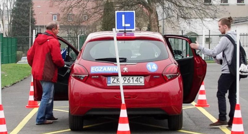 Pierwszy egzamin na kategorię B, który odbył się w Szczecinku, 2017