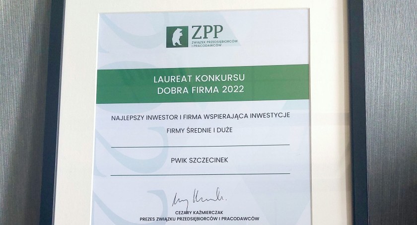 PWiK Szczecinek z wyróżnieniem