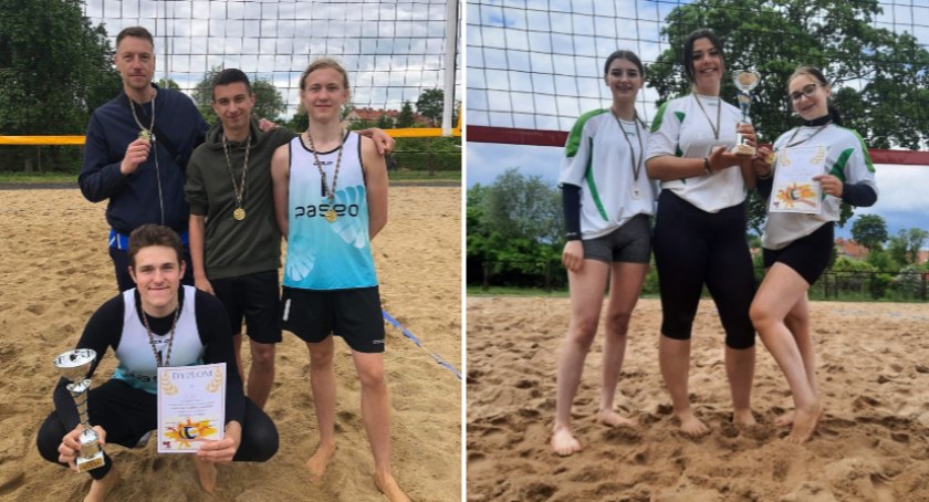 I LO i ZS nr 6 najlepsze w Powiecie w siatkówce plażowej / fot. I LO; ZS nr 6