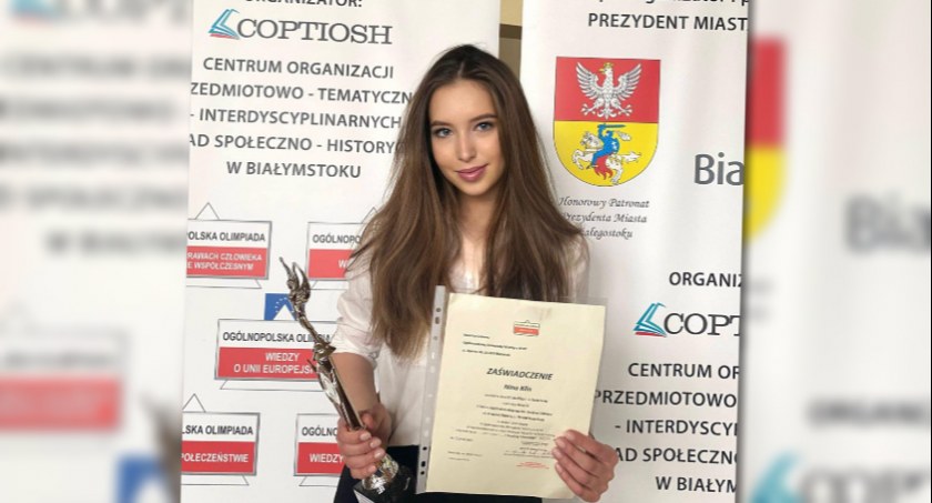 Nina Klin z I LO z sukcesami na Olimpiadach / fot. I LO