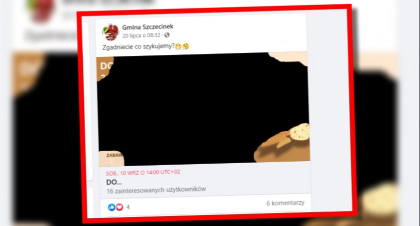 Zdjęcie: Na FB Gminy pojawił się tajemniczy post z wydarzeniem