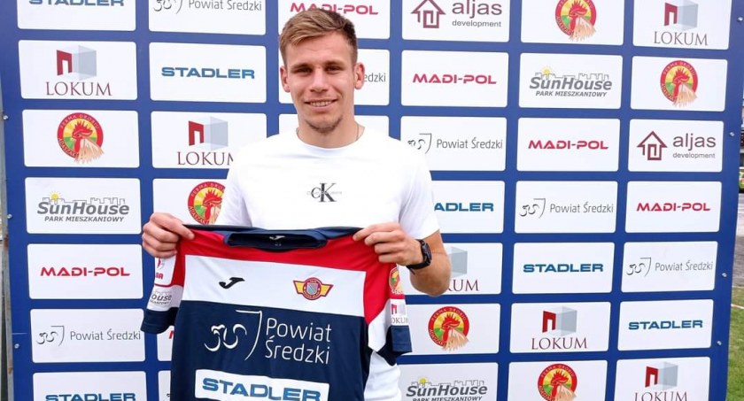 Zdjęcie: Pryimak już w nowych barwach klubowych / fot. FB - Polonia Środa Wlkp.