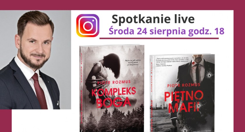 Piotr Rozmus spotka się on-line z czytelnikami