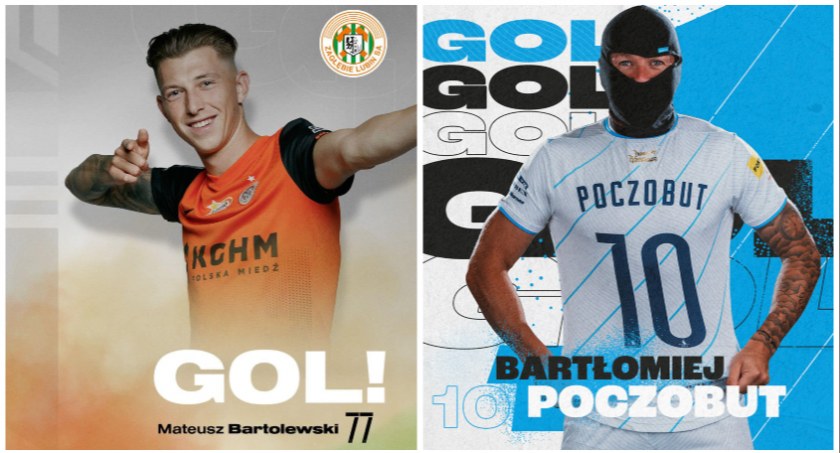 Zdjęcie: Mateusz Bartolewski i Bartłomiej Poczobut strzelili bramki w Pucharze Polski / fot. Facebook - Zagłębie; Stal