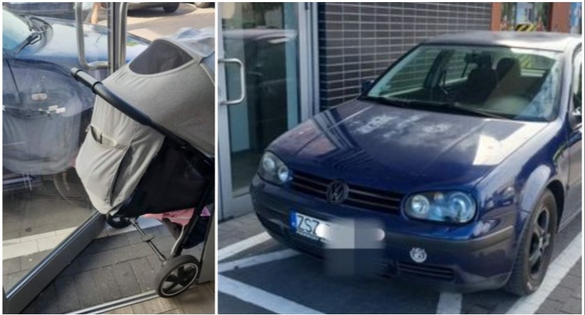Zdjęcie: Kierowca zaparkował przy samych drzwiach / fot. Czytelniczka