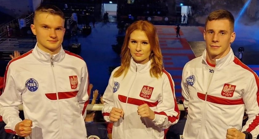 Zdjęcie: Szymon Gaczyński, Julia Marciniak i Bartłomiej Mienciuk / fot. KSW Szczecinek