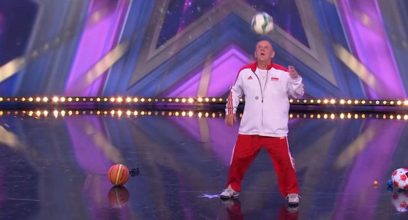 Zdjęcie: Janusz Chomontek wystąpił w programie TVN - „Mam Talent” / fot. screen - TVN