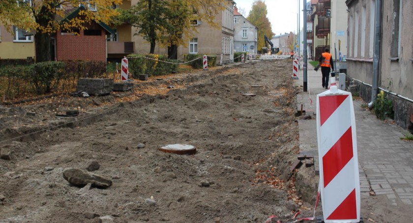 Zdjęcie: Prace przy przebudowie ul. Koszalińskiej, październik 2022