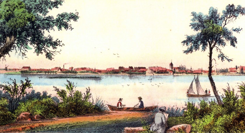 zdjęcie: Widok Szczecinka (Neustettin) z roku 1848