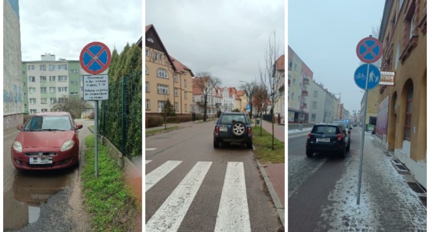 Zdjecie: Straż Miejska w Szczecinku/Mandat za złe parkowanie