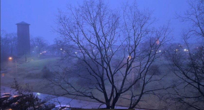 Zdjęcie: Burza w Szczecinku, moment mocnego błysku