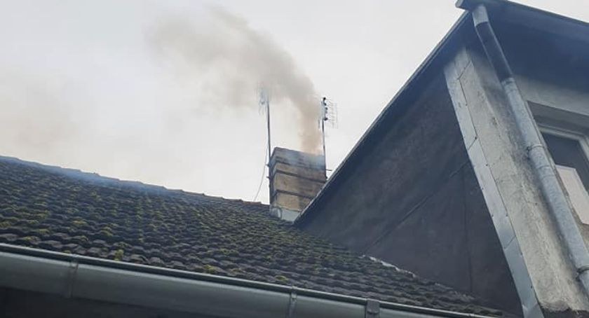 zdjęcie: Komin na jednej z kamienic w Szczecinku