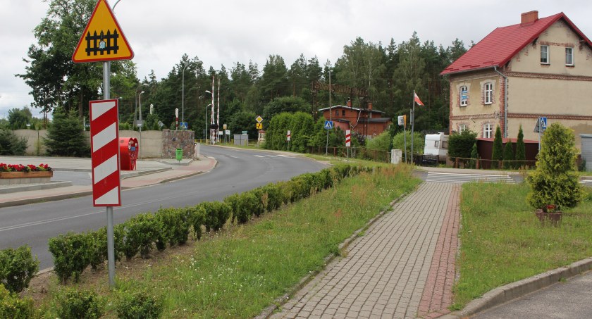 zdjęcie: przejazd kolejowy w Turowie Pomorskim