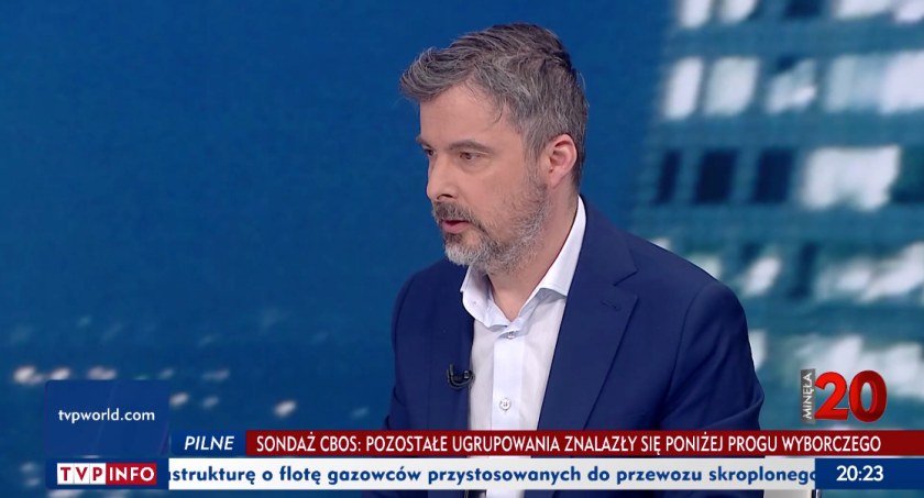 zdjęcie: poseł Radosław Lubczyk w TVP - Minęła Dwudziesta / tvp