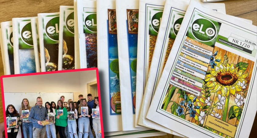 Zdjęcie: Uczniowie redagują szkolną gazetkę „eLO”