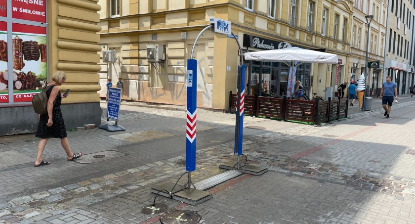 Zdjęcie: Kurtyna wodna na szczecineckim deptaku