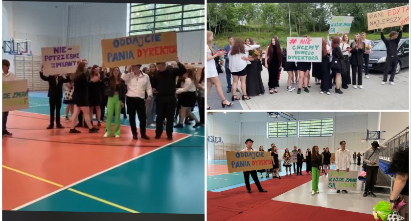 Zdjęcie: Protest uczniów ZS nr 1 / P. Witczuk