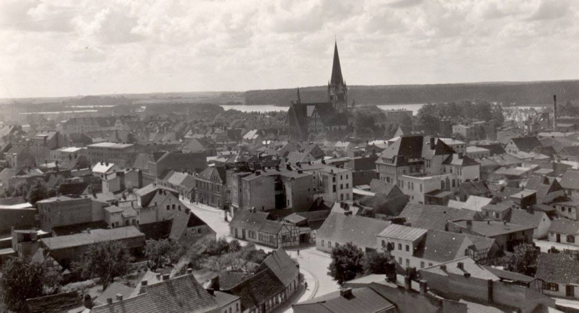 zdjęcie: Neustettin (Szczecinek) ok. 1912 roku. Widok z wieży wodociągowej