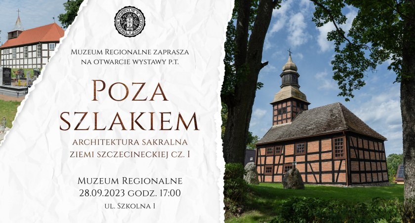 Muzeum, Małe wioski małe kościoły Niepowtarzalne Zaproszenie wystawę - zdjęcie, fotografia