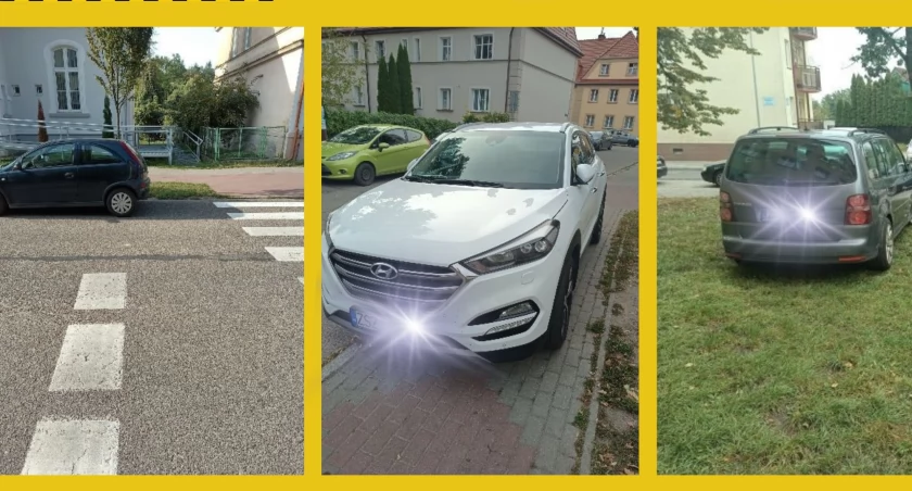 zdjęcie: Niewłaściwie zaparkowane samochody / fot. Straż Miejska w Szczecinku