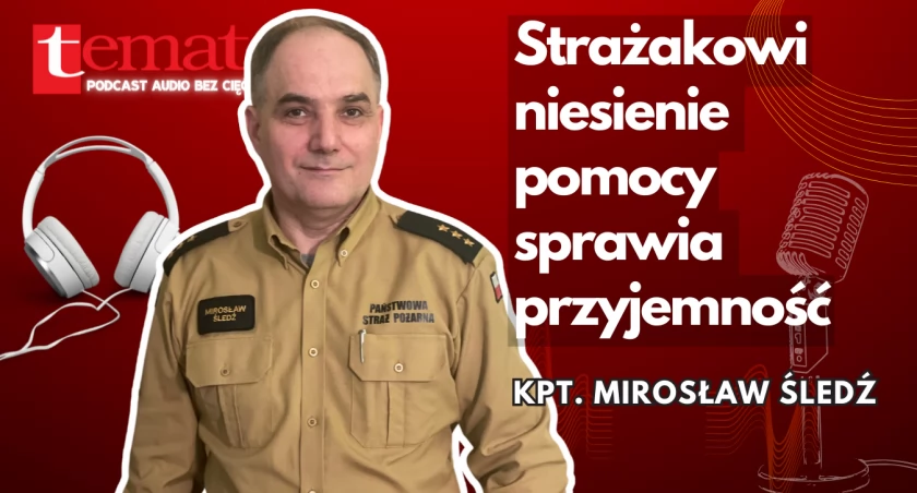 zdjęcie: kpt. Mirosław Śledź, komendant Powiatowej Straży Pożarnej w Szczecinku
