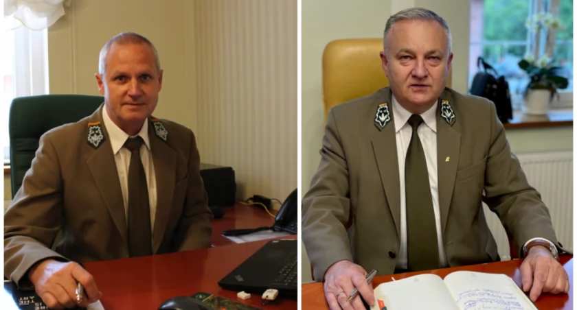 zdjęcie: Lech Radowski - zastępca ds. ekonomicznych i Sławomir Piątkowski - zastępca ds. gospodarki leśnej / RDLP
