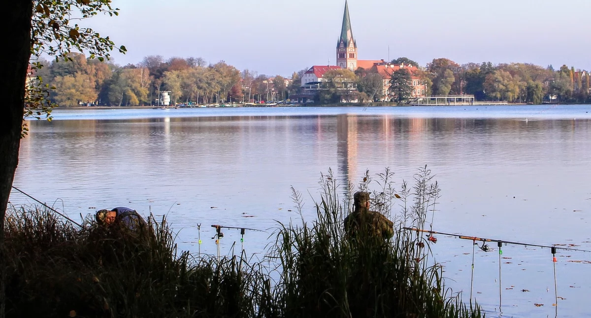 zdjęcie: Szczecinek, widok z drugiej strony jeziora Trzesiecko / archiwum