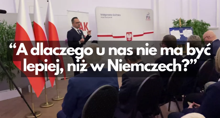 zdjęcie: poseł Marcin Horała w Szczecinku