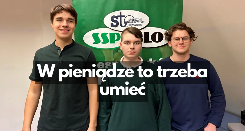 Nauka, banku głową pieniędzy Radzą Szymon Łukasz - zdjęcie, fotografia