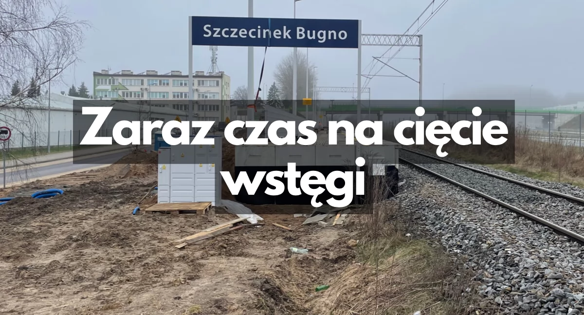 zdjęcie: Budowa przystanku kolejowego Szczecinek Bugno