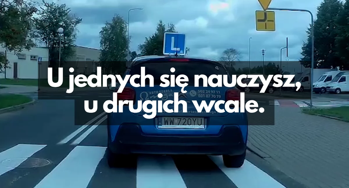 Zdjęcie: samochód nauki jazdy na ulicy Szczecinka