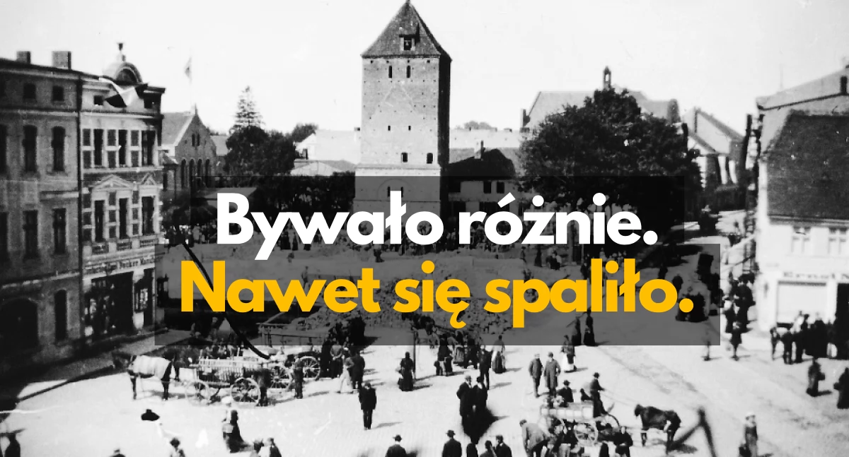 Historia, Widok wielkim pożarze - zdjęcie, fotografia