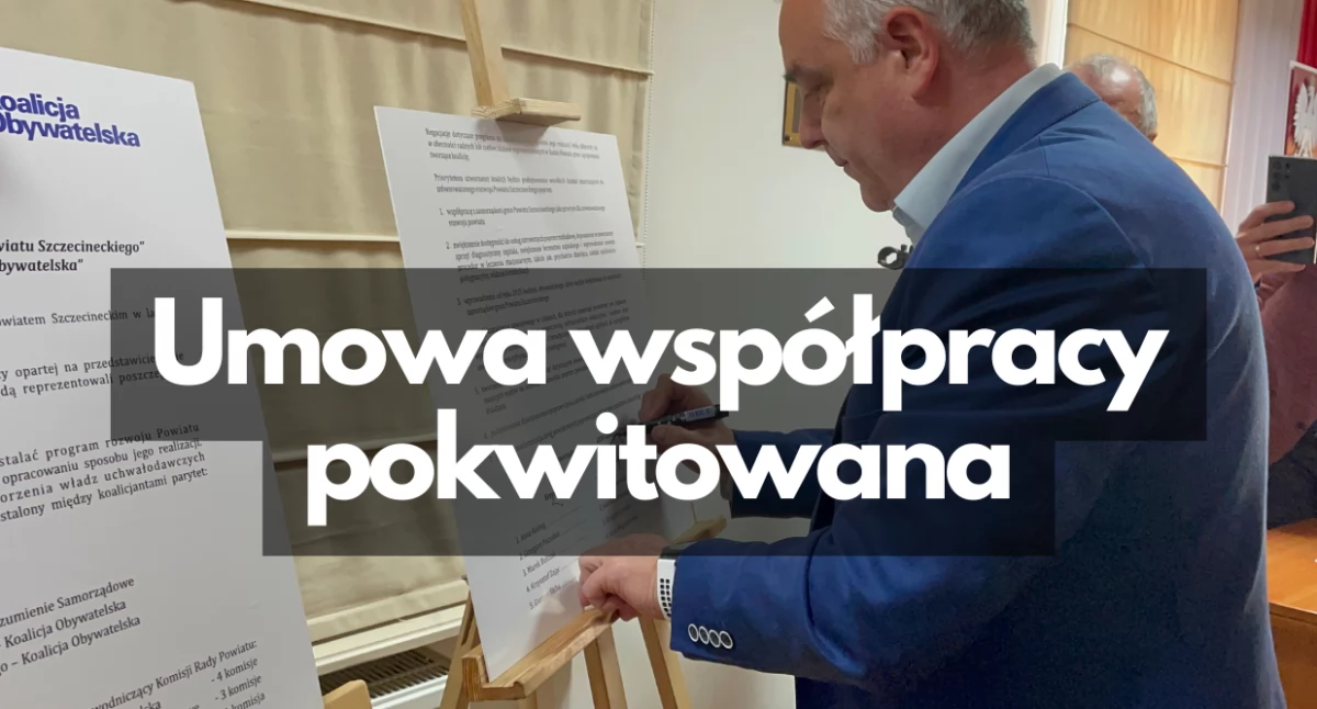 wybory, Podpisanie wielkich Koalicja powiatowa gotowa - zdjęcie, fotografia