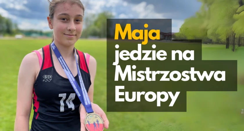 zdjęcie: Maja ze złotym medalem zdobytym w biegu na 100 m na Mistrzostwach Polski w Lekkiej Atletyce Sprawnych Razem w Grudziądzu